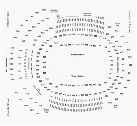 Lambeau Field Seating Chart Virtual - Frameimage.org