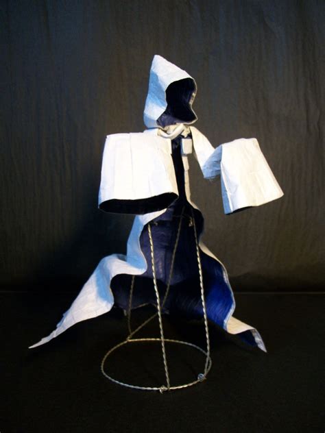 Here’s a great origami ghost that’s like an empty cloak. #origami ...