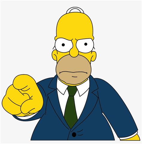 Homer Simpson Png - Homer Simpson Pointing - Free Transparent PNG Download - PNGkey