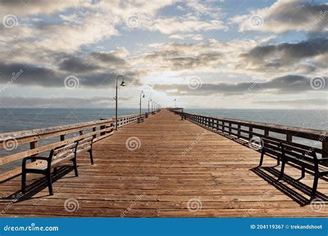 Ventura Pier with Sunset Sky Stock Image - Image of coast, sunrise ...