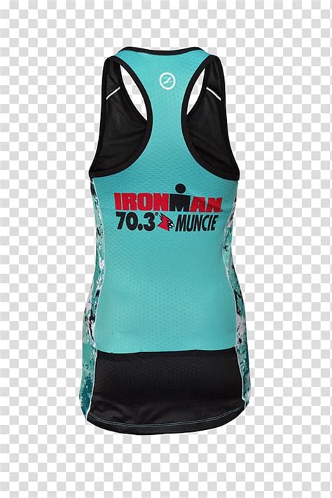 Free download | Gilets Ironman 70.3 Sleeveless shirt, shirt transparent background PNG clipart ...