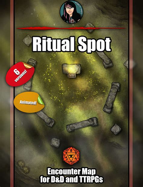 Ritual Spot like stonehenge battle maps with Foundry VTT support – Animated JPG/WEBM - Angela ...