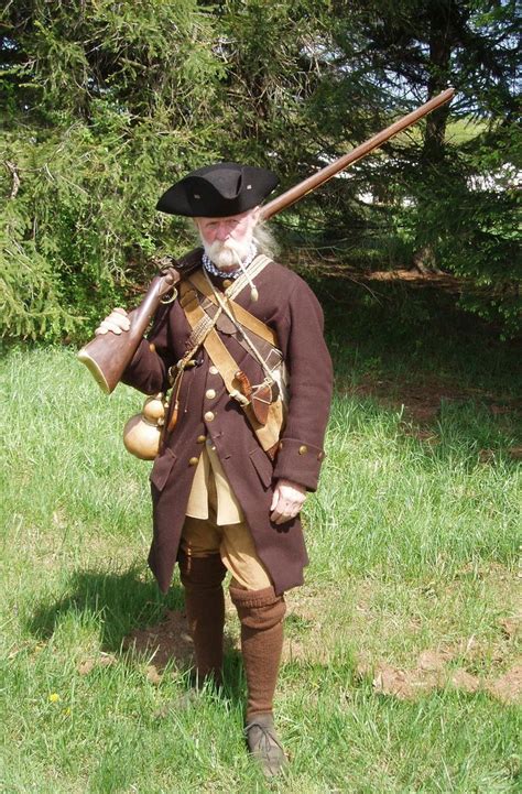 New England militiaman 1730 Historical Costume, Historical Clothing ...