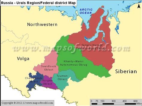 Ural Russia Map