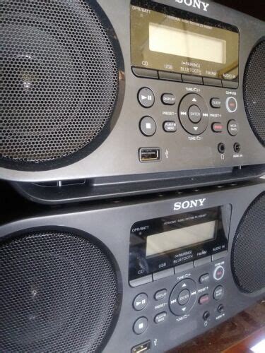 Sony ZS-RS60BT CD Boombox W/ Bluetooth, NFC, AM/FM, USB, Headphone/Line ...