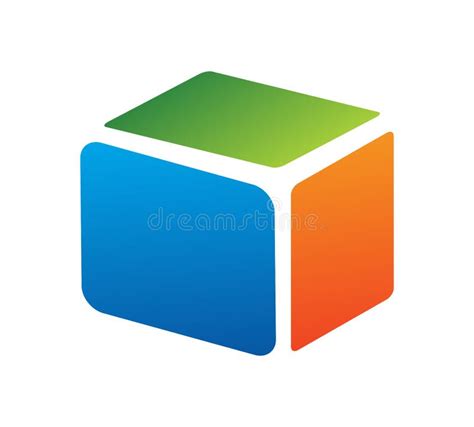 Color Box Logo Vector Icon stock vector. Illustration of object - 263589140