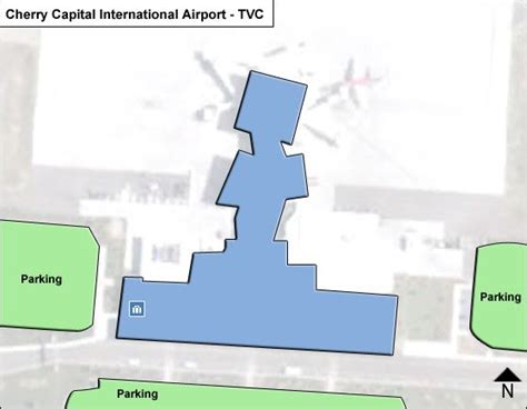 Traverse City Cherry Capital TVC Airport Terminal Map