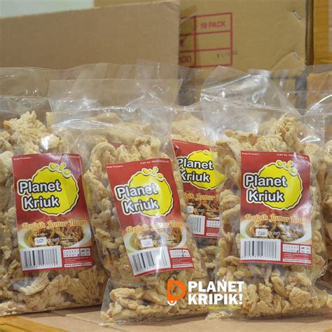 Jamur Tiram 250 gram - Planet Keripik ( Distributor) Kripik Lumba lumba - Oleh oleh khas malang