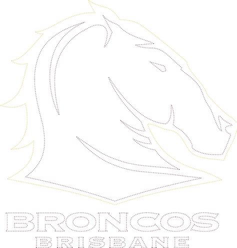 Brisbane Broncos NRL Logo SVG Vector Lightburn Digital Download - Etsy