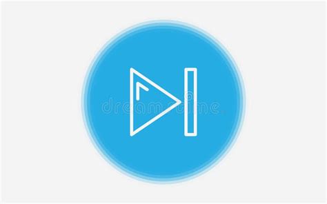 Next Track Icon Vector. Forward, Skip Line Symbol. Stock Vector - Illustration of pictogram ...