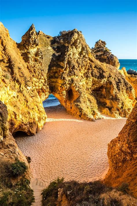 Hidden beach, Portugal stock image. Image of landscape - 145112737