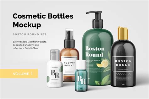 Cosmetic Bottles Mockup Vol.1 | Cup & Container Mockups ~ Creative Market