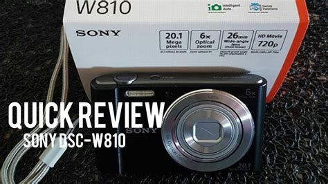 🎥Sony DSC w810 Camera Review - YouTube