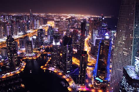 Night view from The Torch - Dubai Marina - Dubai Blog | Mitzie Mee