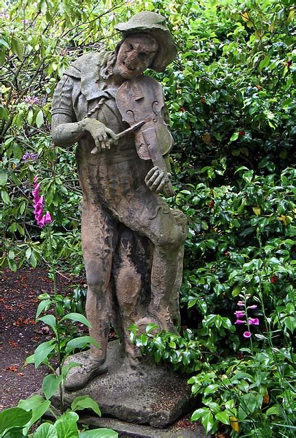 Statue in Holyrood Palace Gardens - June 2010