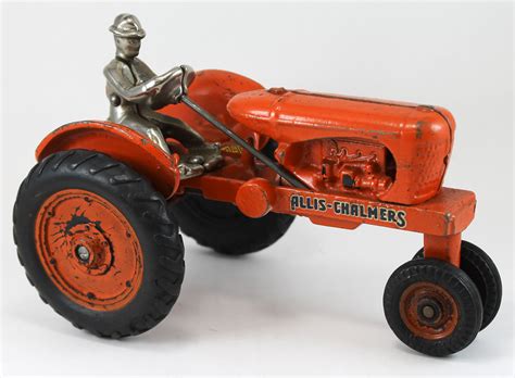 Bargain John's Antiques | Allis Chalmers WD Model Arcade Cast Iron Toy Tractor - Bargain John's ...