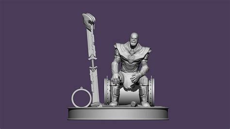 Thanos sitting from Endgame 3D model 3D printable | CGTrader