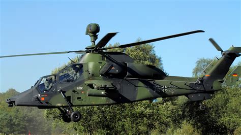 blue, helicopter, attack helicopter, German Air Force, sky, green ...