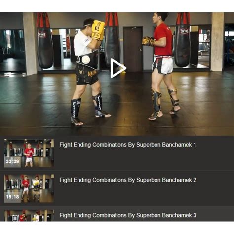 DownloadNow Fight Ending Combinations by Superbon Banchamek VideoBeladiri