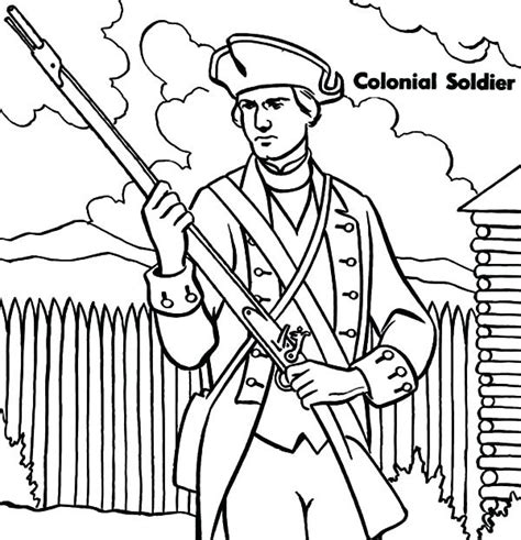 Colonial Flag Coloring Page Coloring Pages