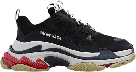 Buy Balenciaga Wmns Triple S Sneaker 'Black Red' 2023 - 524037 W09OM 1000 | GOAT