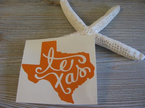 Texas State Car Decal Texas Car Decal Car Decal Texas | Etsy