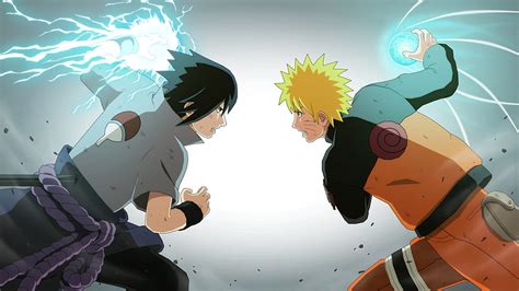 Sasuke Chidori vs Naruto Rasengan Arte oficial Naruto Shippuden Ultimate Ninja Storm 3 - fondo ...