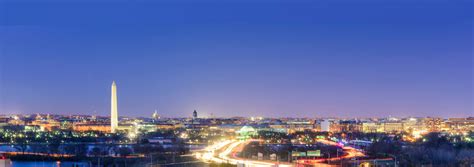 Washington Monument and Washington, D.C skyline at night - The MIL Corporation