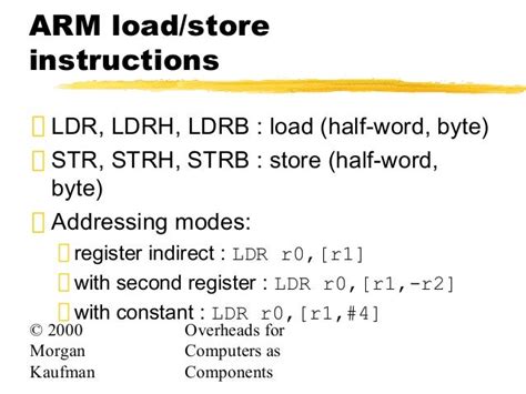 Arm instruction set