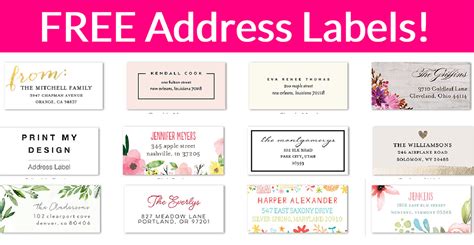 48 TOTALLY FREE Custom Address Labels! – Free Samples By Mail
