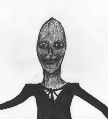 Slender Man Face Drawing