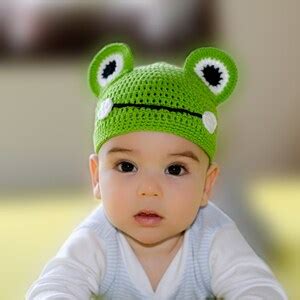 Crochet Frog Baby Boy Hat Green Baby Hat Animal Baby Hat - Etsy