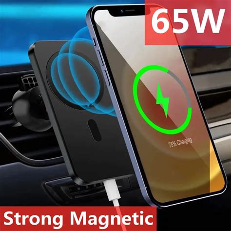 Iphone 13 Pro Max Wireless Car Charger | Magnetic Wireless Charger Car - 65w Magnetic - Aliexpress