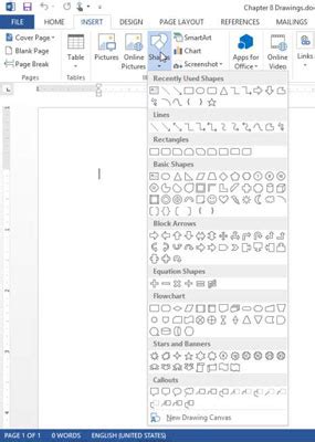 How to Draw Shapes in Word 2013 - dummies