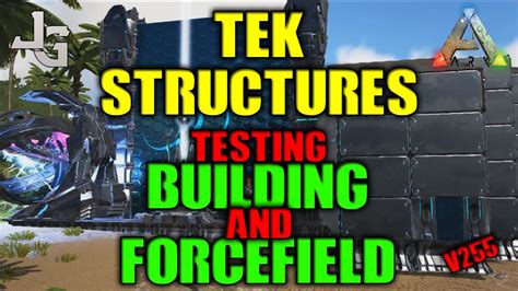 ARK - Tek Structures - Testing Building and Forcefield - YouTube