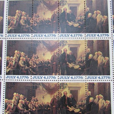 1976 Declaration of Independence Stamps Issue 13 Cent - Etsy