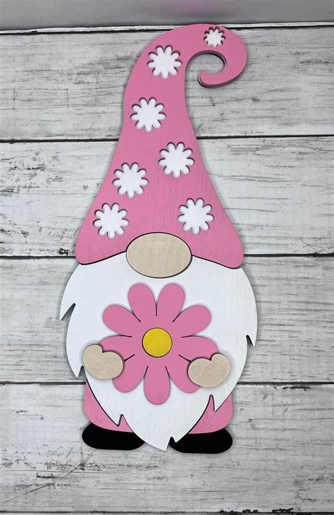 Spring Gnome Decor / Spring Gnome / Spring Gnome Wall Hanging - Etsy