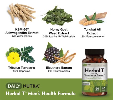 Herbal T Natural Testosterone Booster - DailyNutra