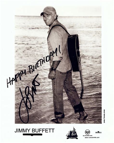 Jimmy Buffett Signed Happy Birthday 8x10 (20x25cm) Glossy Photo ...