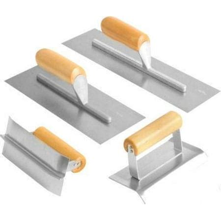 4 Piece Concrete Cement Finishing Hand Trowel Tool Set - Walmart.com