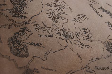 Lord Of The Rings Middle Earth Map Printable