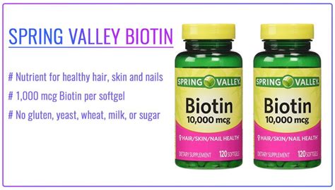 Spring Valley Biotin 10,000 mcg | Preventative health, Biotin, Nutrient