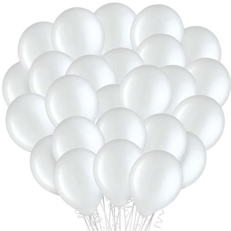 100ct, 12in, White Balloons | Party City