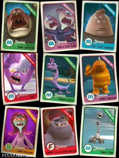 Pixar Post - For The Latest Pixar News: Monsters University Scare Cards - The Complete Guide ...