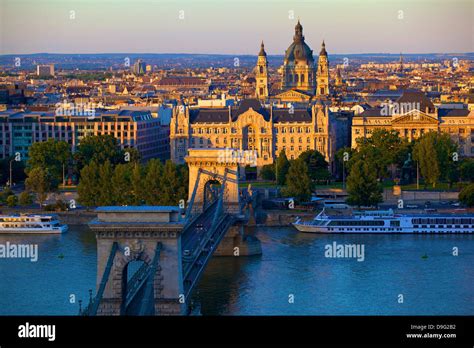 Budapest skyline and River Danube, UNESCO World Heritage Site, Budapest ...