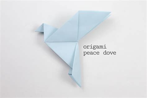 Origami Peace Dove Step-by-Step Instructions