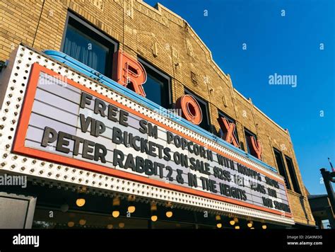 Ottawa, Illinois - United States - June 12th, 2021: The Roxy Theatre, opened 1910 as the Gayety ...