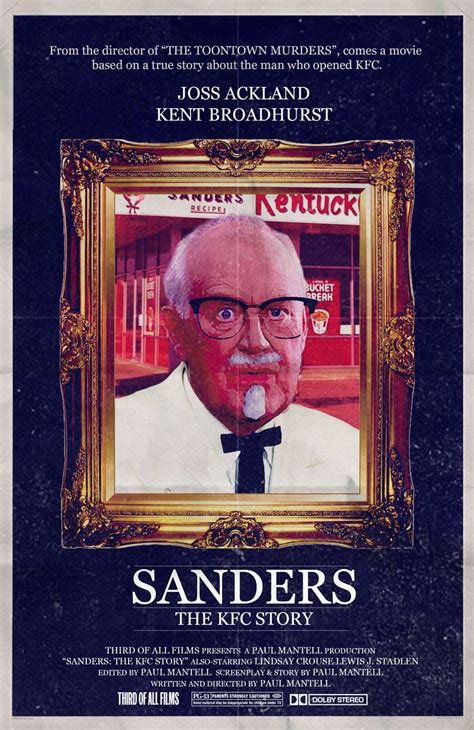 Sanders: The KFC Story | Biopic movies, Movie posters, Kfc