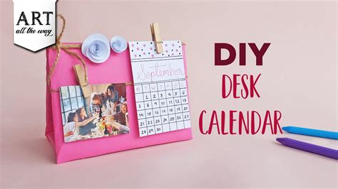 DIY Desk Calendar | Desk Decor - Crafts Ace