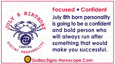 July 8 Zodiac (Cancer) Horoscope Birthday Personality and Lucky Things ...